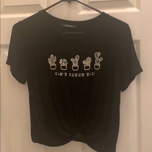 Can’t touch this 🌵 crop top